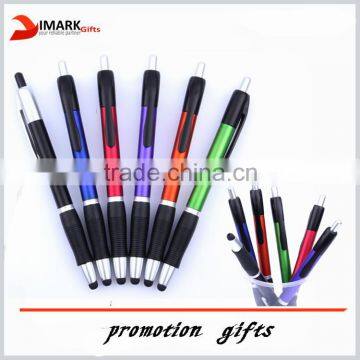 plastic ball pen with touch stylus for customer stylus ball pen