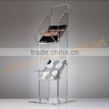 Many Pockets Acrylic Brochure Holder/acrylic Flyer Rack photo-2