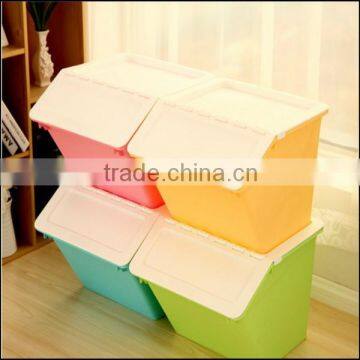 2015 new design foldable plastic storage box with lids,custom small foldable plastic storage box with lids