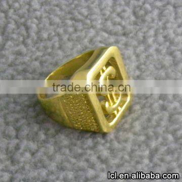 Dollar shaped imitation gold ring designs for men, imitation gold rings without stones price