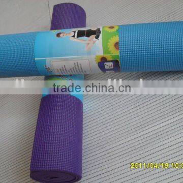 5mm thick blue color PVC yoga mat