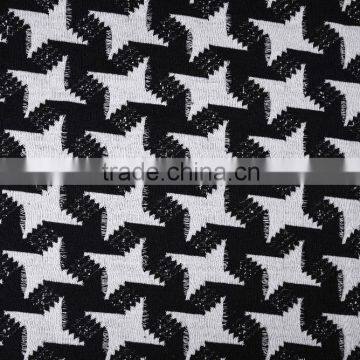 Cotton Viscose Polyester Spandex Hacci Knit Clothing Fabric Jacquard Fabric