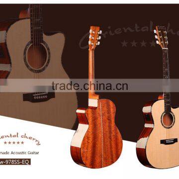 AA+ grade solid cedar and solid sapele with EQ mahogany neck rosewood fingerboard acoustic guitars