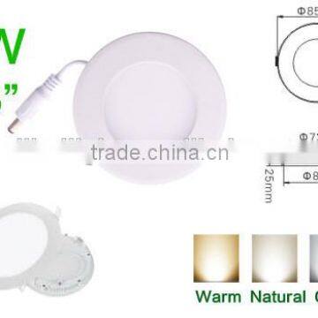 85-265v 6w round led panel light