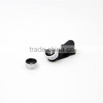 Universal Clip 3 in 1 Phone Fisheye Lens for Smartphone Lens Wide Angle Lens Marco Lens Fisheye Lens