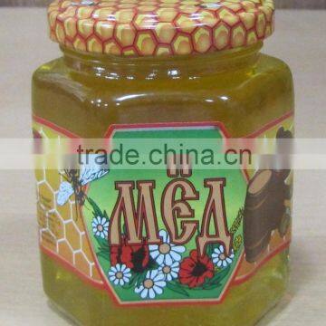Natural Honey in jars