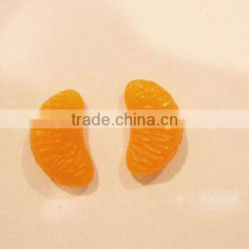 Miniature Orange Cabochons Kawaii Fruit Cabochon Fake Fruit Dollhouse Miniature Sweets Decoden Cell Phone Deco