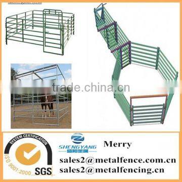 Cheap Metal Tubular Holding Yards Paddock Fence Rails Used Fence Panel for Livestock photo-5