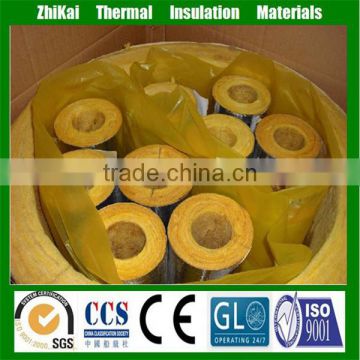 1m long Glass wool pipe/ steam pipe insulation material