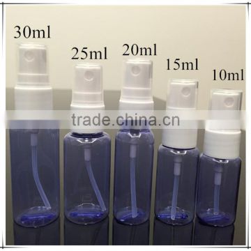 factory direct sale 10ml 15ml 20ml 25ml 30ml plastic spray bottle