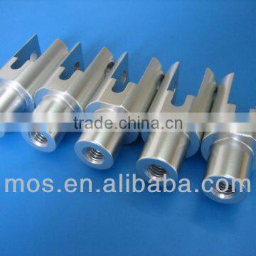 [6061/6063/7075 Aluminium] Anodized CNC Lathe Machining Parts [two open ends with one end threaded]
