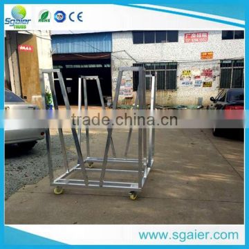 aluminum folding crowd control event mesh fence barrier trolley