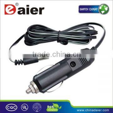 Car charger with DC plug