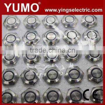 LA16JSF-11E 16mm Momentary/alternate Stanless Steel Blue 3A/250VAC 5 Pin Metal Button Push Button Switch photo-3