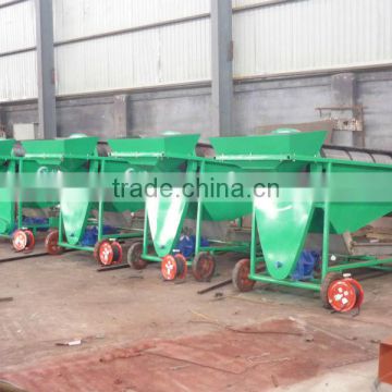 Mobile gold trommel screening machine