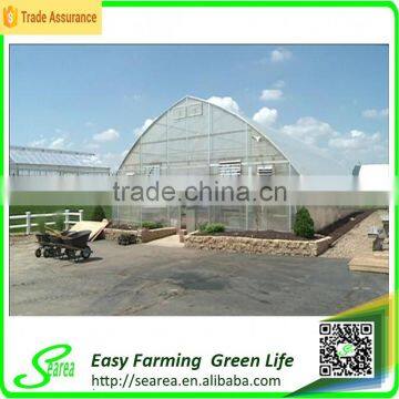 PC covering single span hothouse/glasshouse