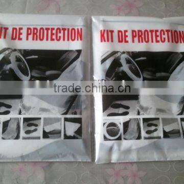 protective car clean kits /Disposable Plastic Car Clean Kits for Automotive