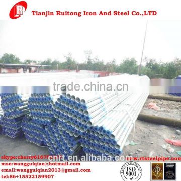 Thread Hot Dipped Galvanized Steel Pipe used in water pipe delivery