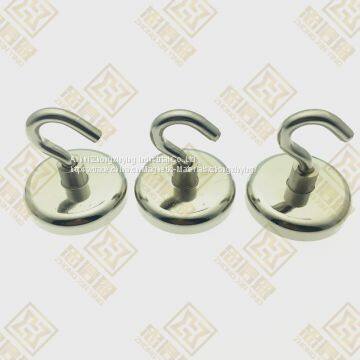 D25mm Cup Shaped Magnet with Hook