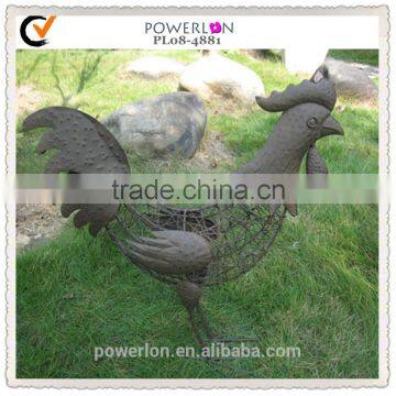 Metal outdoor decoration garden chicken