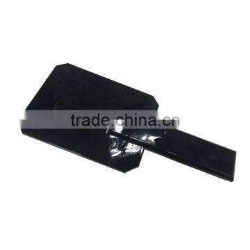 Black 1-sided Two Ways Medium Size Mirror Hand Held Paddle Mirror photo-2