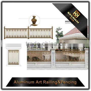 Color Powder Coated Cast Aluminum Villa Outdoor Garden Fencing