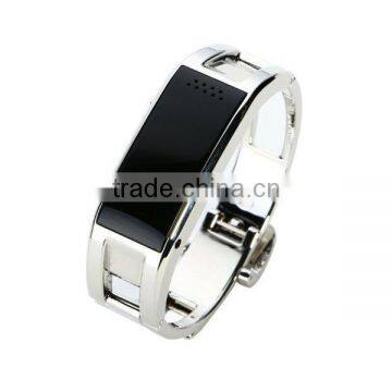 Stainless steel smart watch, sleep mornitoring smart bracelet, OLED screen bluetooth watch