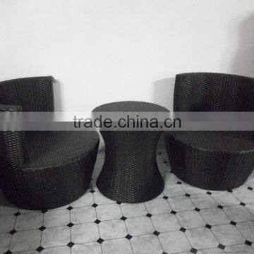 High quality best selling black rattan table and chair from Vietnam