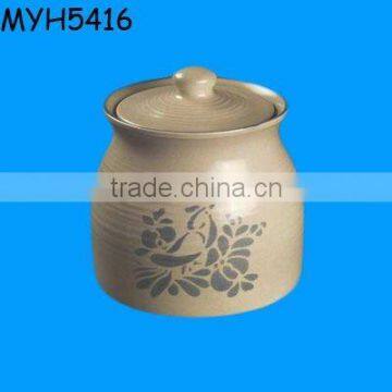 Wholesale vintage ceramic clay rice storage pot