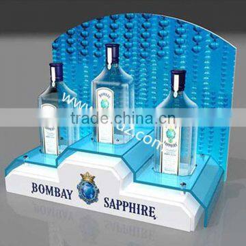 Popular Acrylic champagne display Wine Bottle Display