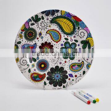 promotional items DIY PLATE--Just Add Color DIY 10.5" Plate