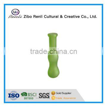 Green Calabash Decorative Wholesale Stemmed Glass Vase photo-2