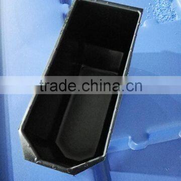 Black rectangle vacuum forming ABS plastic container