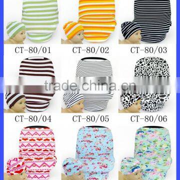 Double Function Baby Car Seat Cover Also Feeding Nursing Cover photo-6