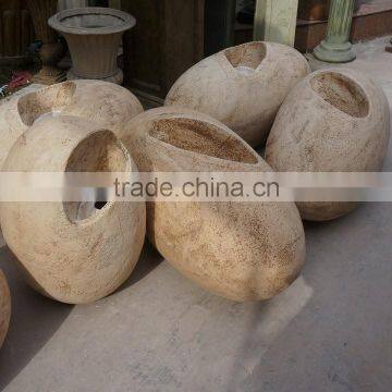 Stone Colour Fiberglass Flowerpot photo-5
