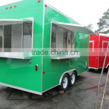 Factory Made Fast Food Mobile Kitchen Truck Trailer Van Trailer