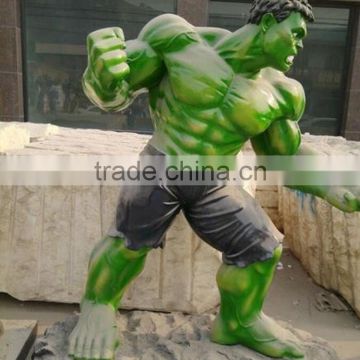 outdoor decoration resin craft fiberglass a grandezza naturale hulk statua