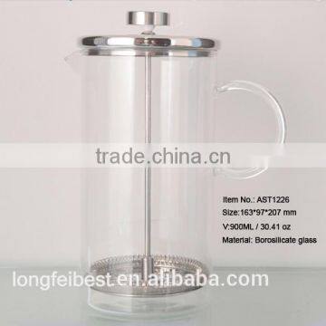 New Arrival Pyrex Glass Wall Hand French Press Coffee Maker