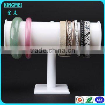 White acrylic necklace display holder or acrylic bracelet holder