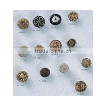 KMJ-2124 metal fishion disign jeans snap buttons ,high quality clothes sanp button