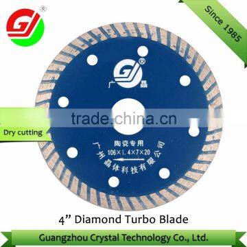 Hot Press Sintered Diamond Cutting Disc 4 " Saw Blade for Cutting Ceramic