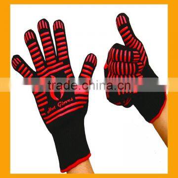 Hot Selling Long Cuff Safe and Non-Slip Textured Grip Silicone Silicone Kitchen Cooking Gloves photo-5