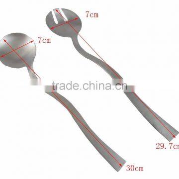 Stainless Steel Cooking Tools Salad Spoon And Salad Fork photo-2