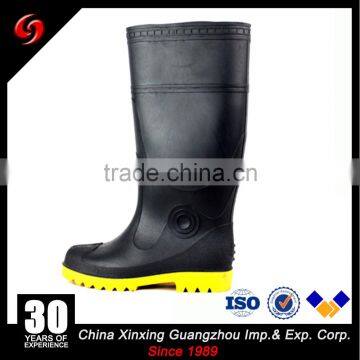 100% PVC safety boots for men/ military rain boots police rain boots