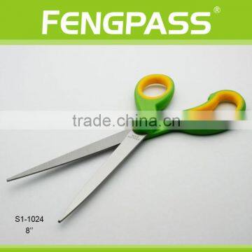 S1-1024 8 Inch 2Cr13 Stainless Steel Blade With PP+TPR Plastic Handle Scissors Paper Stationery photo-4