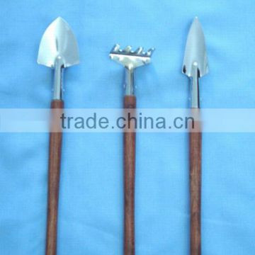 3 Pcs Garden Tool Set,wooden handle