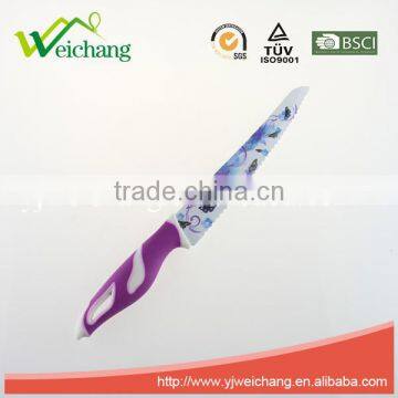 WCE568 5 Pcs Set Kitchen Knives Artwork Painting Blade PP+TPR Handle , Hot Sale, Wholesale photo-3