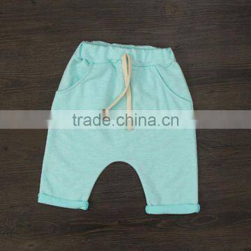 Pure Colour Korea PP Pants Boy Cropped Trousers With Pocket photo-3