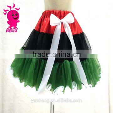 Sequin Hot Stitching Color High Quality Baby Girls Soft Fabrics Chiffon Tutu Pettiskirt photo-3