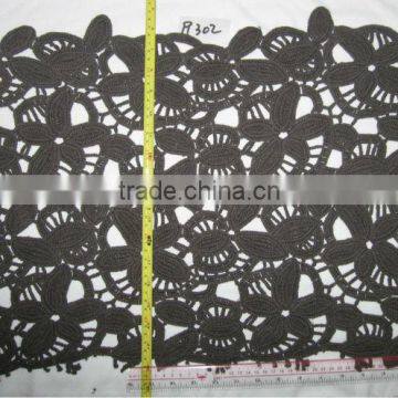 100% Cotton Crochet Fabric With Flower Lace Pattern